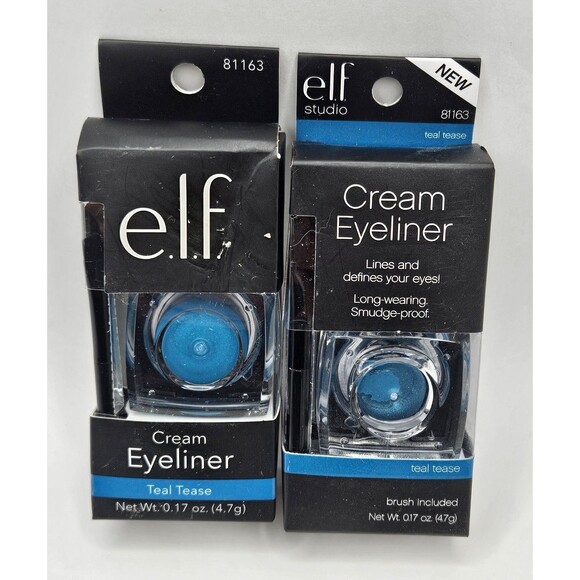 e.l.f. CREAM EYELINER # 81163 TEAL TEASE ELF NIB Lot Of 2 Two Pack - Picture 1 of 2